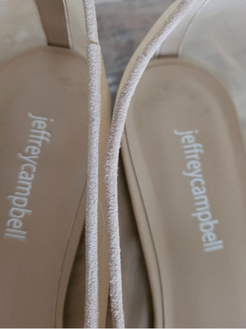 Free People Jeffrey Campbell Ballet Mesh See Through Flats Beige Shoes size 8 - Picture 3 of 8